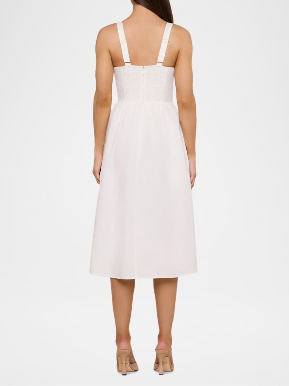 NWT! L'Agence Tiani Bustier Linen-Blend Dress - Picture 8 of 13